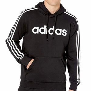Genuine ADIDAS Men's XL-size  3-Stripes Pullover Fleece Hooded Sweatshirt
